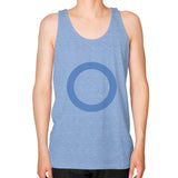 Unisex Fine Jersey Tank (on man) Tri-Blend Blue - Nike Apparel