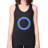 Unisex Fine Jersey Tank (on woman) Tri-Blend Black - Nike Apparel