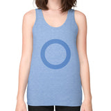 Unisex Fine Jersey Tank (on woman) Tri-Blend Blue - Nike Apparel