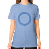 Unisex T-Shirt (on woman) Tri-Blend Blue - Nike Apparel