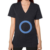 V-Neck (on woman) Tri-Blend Black - Nike Apparel