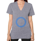 V-Neck (on woman) Tri-Blend Grey - Nike Apparel