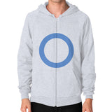 Zip Hoodie (on man) Heather grey - Nike Apparel