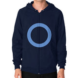 Zip Hoodie (on man) Navy - Nike Apparel