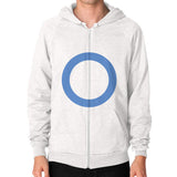 Zip Hoodie (on man) Tri-Blend Oatmeal - Nike Apparel