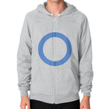 Zip Hoodie (on man) Tri-Blend Silver - Nike Apparel