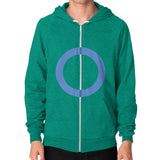 Zip Hoodie (on man) Tri-Blend Vintage Green - Nike Apparel