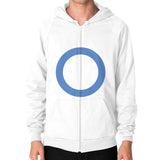 Zip Hoodie (on man) White - Nike Apparel