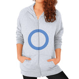 Zip Hoodie (on woman) Heather grey - Nike Apparel