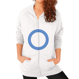 Zip Hoodie (on woman) Tri-Blend Oatmeal - Nike Apparel