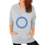 Zip Hoodie (on woman) Tri-Blend Silver - Nike Apparel