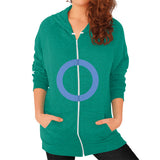 Zip Hoodie (on woman) Tri-Blend Vintage Green - Nike Apparel